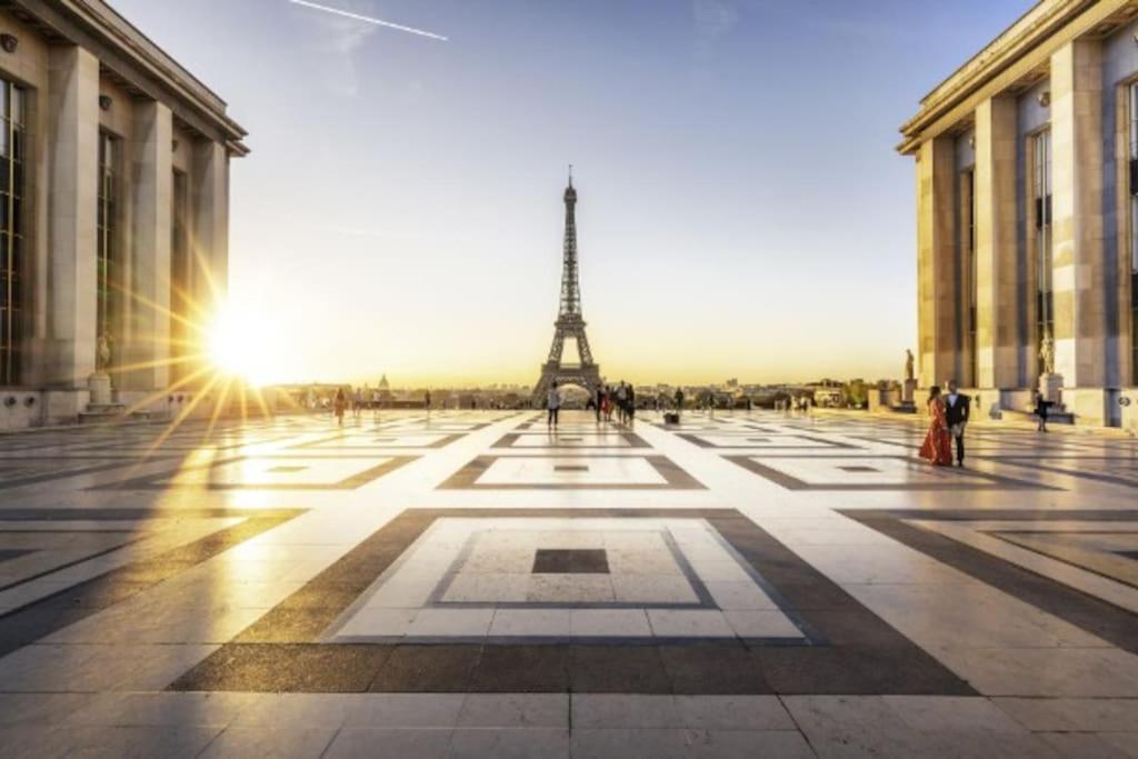 Tour Eiffel Terrasse Vue Seine Apartment Paris Ngoại thất bức ảnh